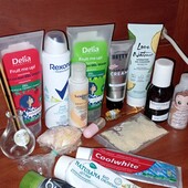 Лот 16 шт. Дезик, spa lotion, соль для ванн, гель для душа, пробники, кисточка, антисептик, умывалка