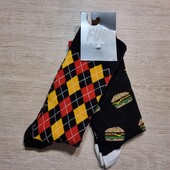 Fun socks! Трикотажні круті високі чоловічі шкарпетки 41-46 розмір 2 пари! Лот 81