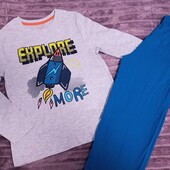 Котоновая пижама для мальчика 7-8 лет. Primark