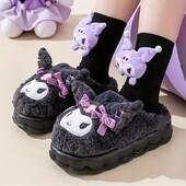 Домашние комнатные тапочки Sanrio Hello Kitty & Kuromi стелька 24,5