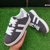 Женские серые кроссовки Adidas Campus без лого 36-41р 559665