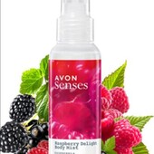 Освіжаючий лосьйон-спрей для тіла «Малинове задоволення» Avon 100 ml