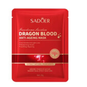 Антивікова маска для обличчя з кров'ю дракона та рідким шовком Sadoer Dragon Blood 25 г