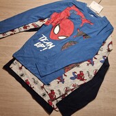 C&A & Spiderman! Трикотажный реглан для мальчика! 1 на выбор (синие, серый продан)134! Лот 64