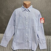 Мужская рубашка в полоску, р.XL/2XL