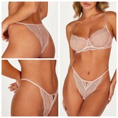 Hunkemoller! Вишукані мереживні жіночі труси S розмір pale mauve! Лот 400