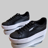 р.37.Оригінал. Кеди Puma Lili Platform Black 384617-02 нат.шкіра.