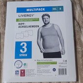 Мультипак Livergy чоловічі майки в рубчик XXL, 3шт