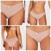 Hunkemoller! Ніжні жіночі труси в рубчик Хл розмір pale mauve! Лот 19