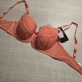 Hunkemoller! Мереживний жіночий бюстгальтер 80С spiced coral! Лот 20