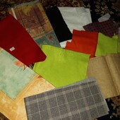 ♡Яркие! Лоскуты для рукоделия, печворка, поделок.Отрез ткани.143×214 см