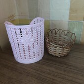 Подставка под салфетки+ корзинка плетеная✓