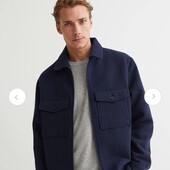 H&m, S класна куртка сорочка пальто з вовною!