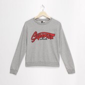 Брендовый свитшот H&M — легкая толстовка с принтом (s)