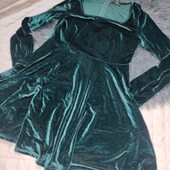 Shein, L святкова зелена сукня Ялиночка