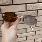 Сонцезахисні окуляри в стилі fendi коричневі