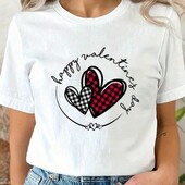 Нова!Гарна футболка з сердечками р.XL/2XL.