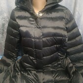 Зимнее пальто-пуховик на женщину L/XL,см.замеры