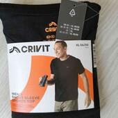 Crivit брендовая мужская спортивная футболка цвет черный размер евро 56/58