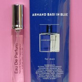 Armand Basi In Blue 20 мл. Элегантный, древесно-пряный аромат для мужчин.