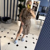 Леопардова спідниця h&m S