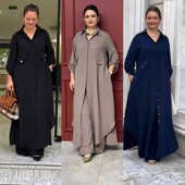 комплект двійка кардиган-сукня+штани суперсофт