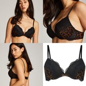 Hunkemoller! Ефектний жіночий бюстгалтер з леопардовим принтом 75А пуш-ап! Лот 442
