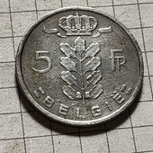 Монета Бельгії 5 франків 1950