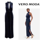 Шикарна оксамитова вечірня сукня vero moda, р. xs/s

