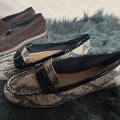 Clarks uk8 38p. балетки під змію