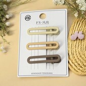Заколка-крокодил (металева) 3 шт