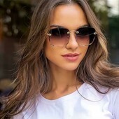 Солнцезащитные градиентные очки квадратные