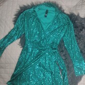 River island, uk10 сукня міні пайєтка