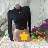 Гольф в рубчик з бусінками