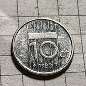 Монета Нідерландів 10 центів 1992