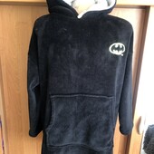 Меховушка, плюшева туника, кофта, худи, 9-12 р 152 см. Batman. в ідеалі