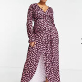 Шикарный макси халат, платье, In The Style от Asos, Англия, р. 18, 46 евро, наш 50-54
