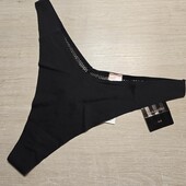 Hunkemoller! Безшовні жіночі труси з попкою із сіточки М розмір caviar! Лот 92