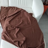 Флісовий плед шоколадного кольору, 1.75х1.17 м