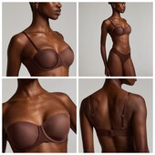 Hunkemoller! Якісний шоколадний жіночий бюстгальтер з безшовною спинкою 75В hot fudge! Лот 95