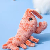 Интерактивная игрушка Креветка для кошек и собак. Зарядка Usb
