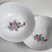Красивый большой салатник фарфор немецкий винтаж клеймо — Kahla Made in GDR