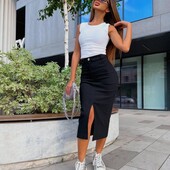 ❤️Базовая юбка миди с разрезом Bershka ❤️Смотрите мои лоты ❤️