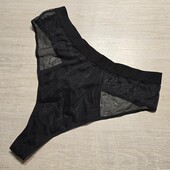 Hunkemoller! Напівпрозорі високі жіночі труси, стрінги М розмір caviar! Лот 194