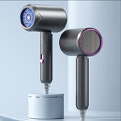Фен для волос складной стайлер Air Blower LY-811, мощность 1800 Вт, 3 скорости, ионизация, серый