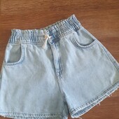 Класні джинсові шорти Zara на 13-14 років