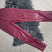 Zara, L. Вишневі бордо штанці