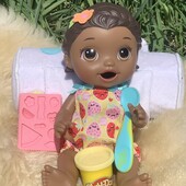 Лялька Baby Alive Lily, афроамериканська лялька, їсть, какає, пісяє. Висота 30см.