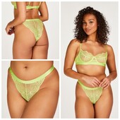 Hunkemoller! Мереживні жіночі труси з написами Хл розмір sharp green! Лот 871