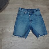Джинсові шорти-бермуди H&M Eur36 Us4